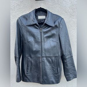 Jones New York Size Large Leather Jacket